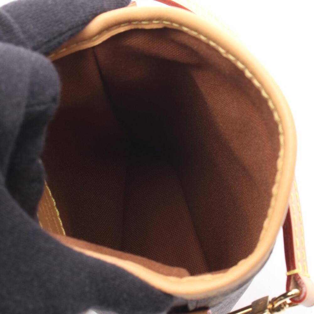 Louis Vuitton Canvas Leather Fold Clutch Bag Me Monogram Brown Shoulder